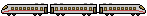 pixelated train